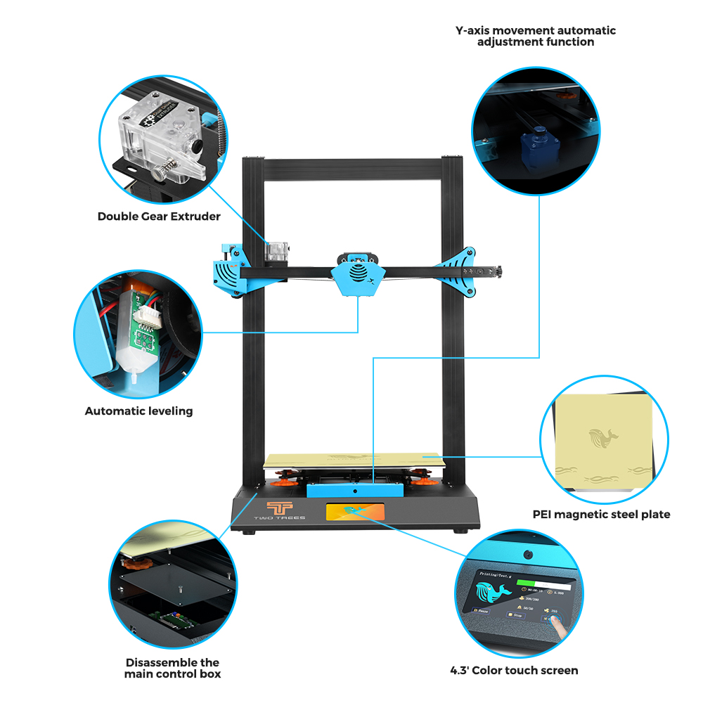 Twotrees – imprimante Blu-5 Bl - Corexy 3D Printer Kit avis et prix