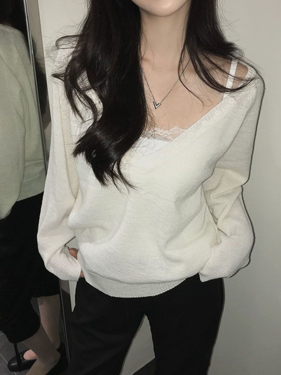 Pull en maille à manches longu - Resin Vat avis et prix