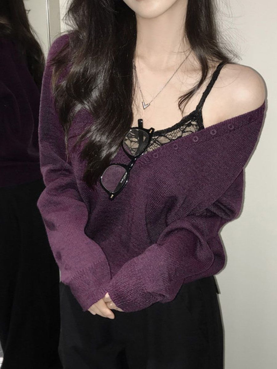 Pull en maille à manches longu - Resin Vat avis et prix
