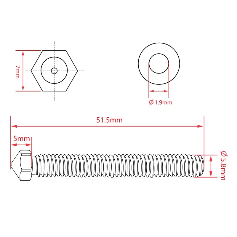 Buse en laiton Super Volcano à - Printer Nozzle avis et prix
